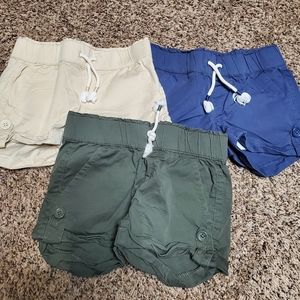 *Size 6* Lot of 3 Shorts* Arizona Jean Co.*  Tan, Blue, and Olive*